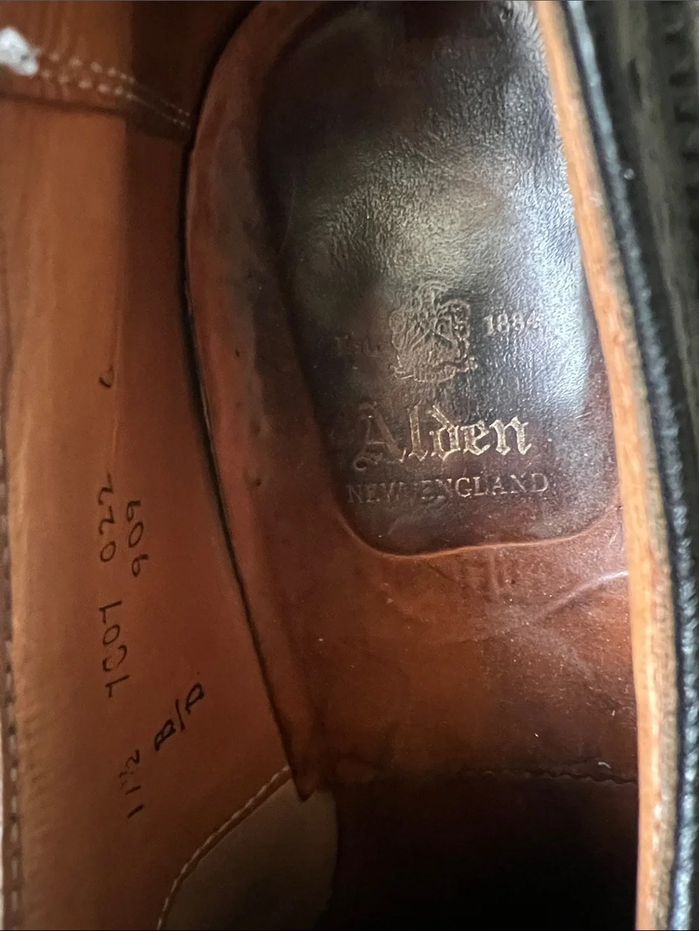 ALDEN 909 Wingtip Cap-Toe Black Lace-Up Oxford -11.5 B/D